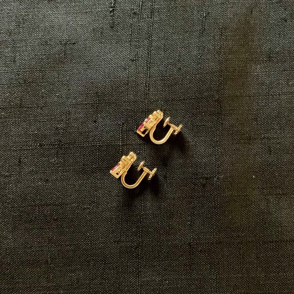 Ruby and Diamond 18k Gold Earrings - Picture 3 of 4